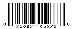 UPC barcode 025093052736