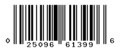 upc 025096613996 barcode image