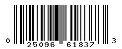 UPC barcode number 025096618373