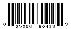 upc 025096804189 barcode image