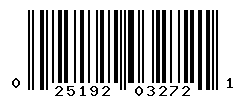 UPC barcode number 025192032721