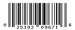 UPC barcode number 025192096716