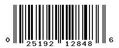 UPC barcode number 025192128486