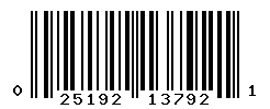 UPC barcode number 025192137921