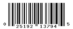 UPC barcode 025192137945