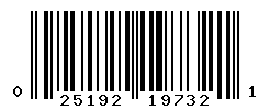 UPC barcode number 025192197321