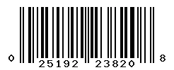 025192238208 barcode