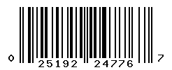 UPC barcode number 025192247767