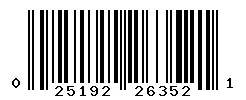 UPC barcode 025192263521