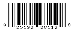 UPC barcode 025192281129