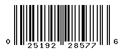 UPC barcode number 025192285776