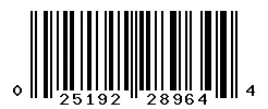 025192289644 barcode