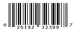 UPC barcode number 025192323997