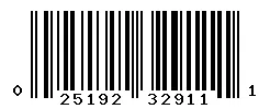 UPC barcode 025192329111