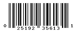 025192356131 barcode