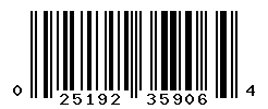 UPC barcode number 025192359064