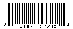 UPC barcode number 025192377891