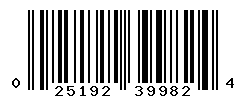 UPC barcode number 025192399824