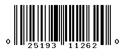 upc 025193112620 barcode image