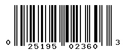 025195023603 barcode