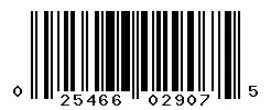 UPC barcode 025466029075