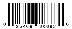 UPC barcode 025466806836