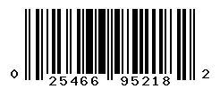 UPC barcode 025466952182