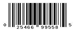 UPC barcode 025466995585