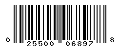 UPC barcode number 025500068978