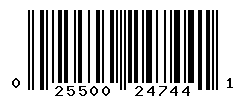 UPC barcode number 025500247441