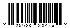 UPC barcode number 025500304250 lookup