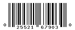 025521679030 barcode