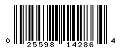 025598142864 barcode