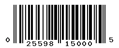 025598150005 barcode