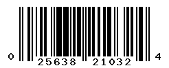UPC barcode number 025638210324