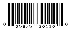 UPC barcode 025675301108