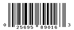 UPC barcode number 025695890163