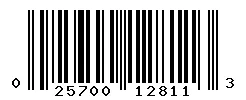 UPC barcode 025700128113