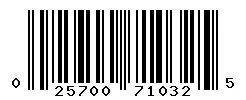025700710325 barcode