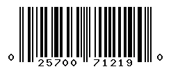 025700712190 barcode