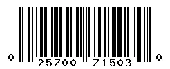 025700715030 barcode