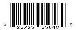 UPC barcode number 025725556489