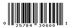 025784306001 barcode