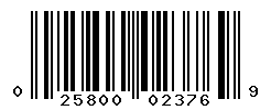 UPC barcode number 025800023769