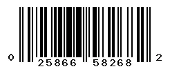 UPC barcode 025866582682