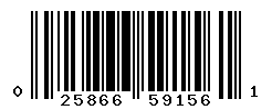 UPC barcode number 025866591561