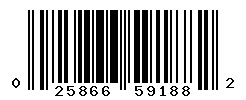 UPC barcode number 025866591882