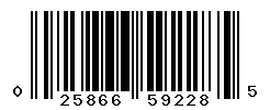 UPC barcode number 025866592285