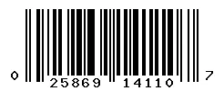 025869141107 barcode