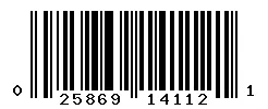 025869141121 barcode